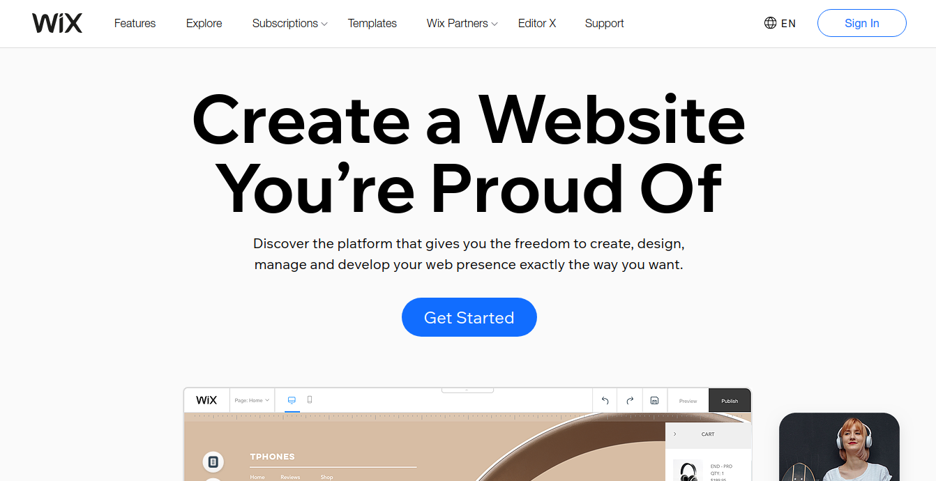 Wix Homepage Wix Homepage
